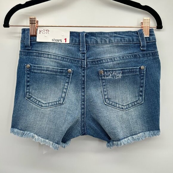 FSR NEW Distressed Visible Contrast Paisley Pockets Denim Shorts 1 / 25 - Picture 2 of 4